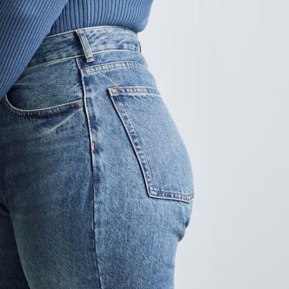 Everlane The Curvy 90s Cheeky Straight Jean, Size 30 Crop - Picture 15 of 15